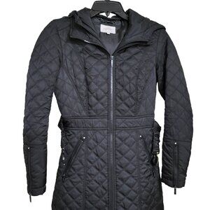 Laundry by Shelli Segal Women Hooded Jacket - with Built - Size XS - Black